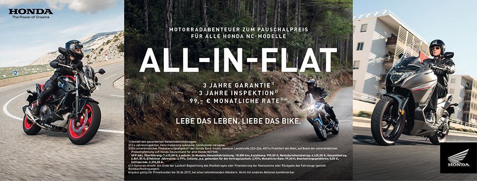 Motorradabenteuer zum Pauschalpreis All-in-Flat Motorradabenteuer zum Pauschalpreis All-in-Flat