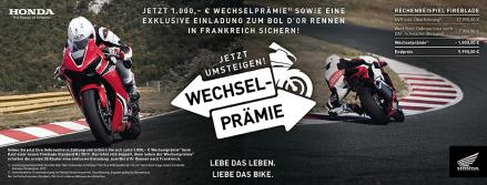 Honda Fireblade Wechselprämie 