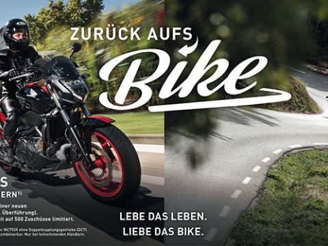 Zurück aufs Bike