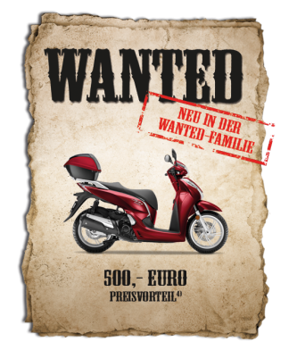 Honda Aktion - Wanted Modelle - SH 300 i