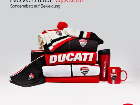 Ducati Bekleidungsaktion November Special