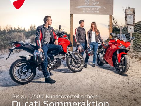 Ducati Sommeraktion bis zum 31.08.2018