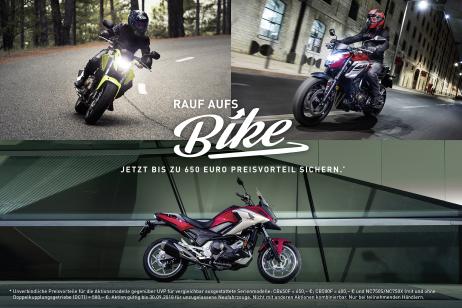 RAUF AUFS BIKE! JETZT BIS ZU 650 EURO PREISVORTEIL SICHERN