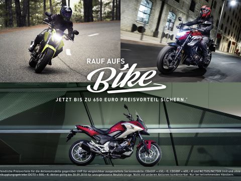 RAUF AUFS BIKE! JETZT BIS ZU 650 EURO PREISVORTEIL SICHERN