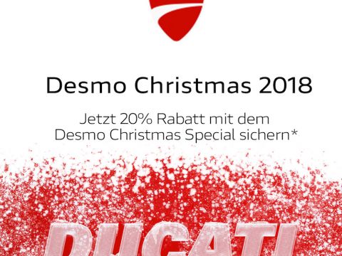 Ducati 20% Rabatt mit dem Desmo Christmas Special