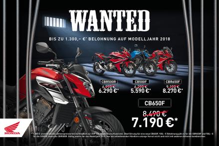 HONDA WANTED-MODELLE