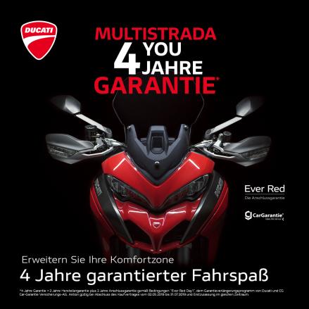 Ducati Multistrada 4 you - 4 Jahre Garantie