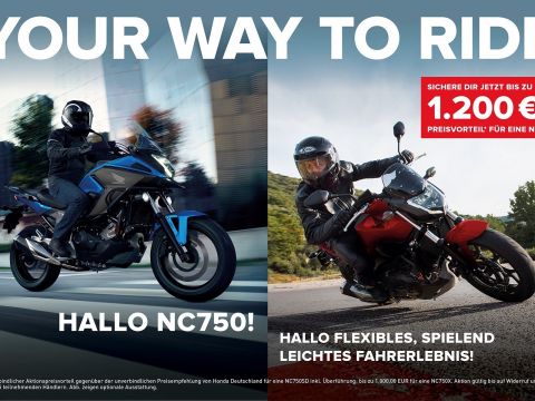 Your way to ride! Hallo Honda NC750!