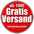 Ab einem Bestellwert von 100,- Euro liefern wir innerhalb Deutschlands versandkostenfrei.