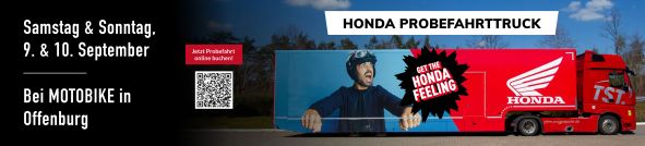 Honda Probefahrttruck in Offenburg am 09. und 10.September