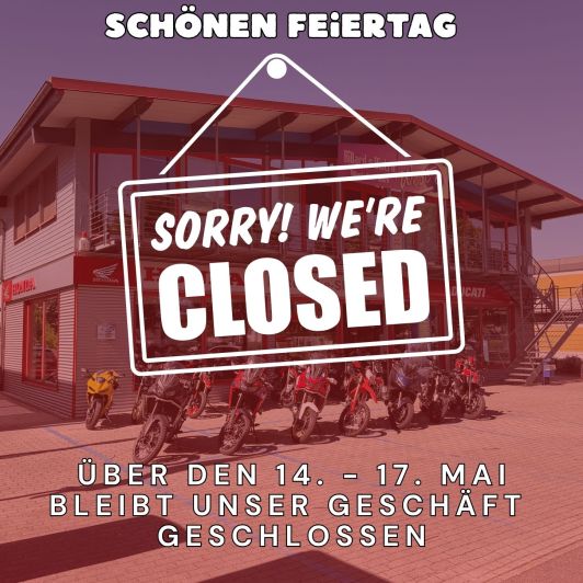 Betriebsurlaub vom 14. - 17.05.2026