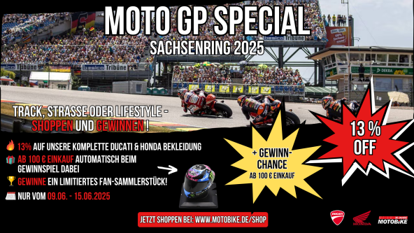 MotoGP Special Sachsenring 2025 - Shoppen &amp; Gewinnen