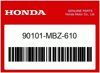 Honda SPEZIALSCHRAUBE, 6X25, Honda-Teilenummer 90101MBZ610