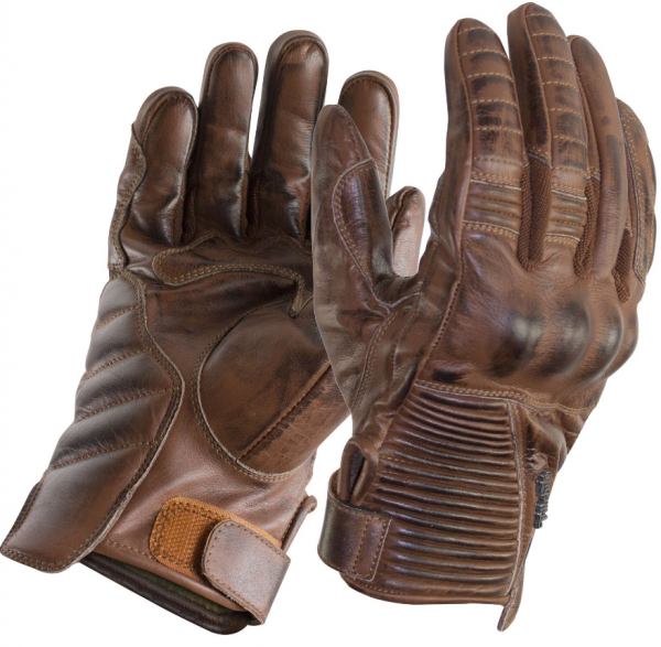 TRILOBITE MOTORRAD HANDSCHUH CAFE LEDER BRAUN