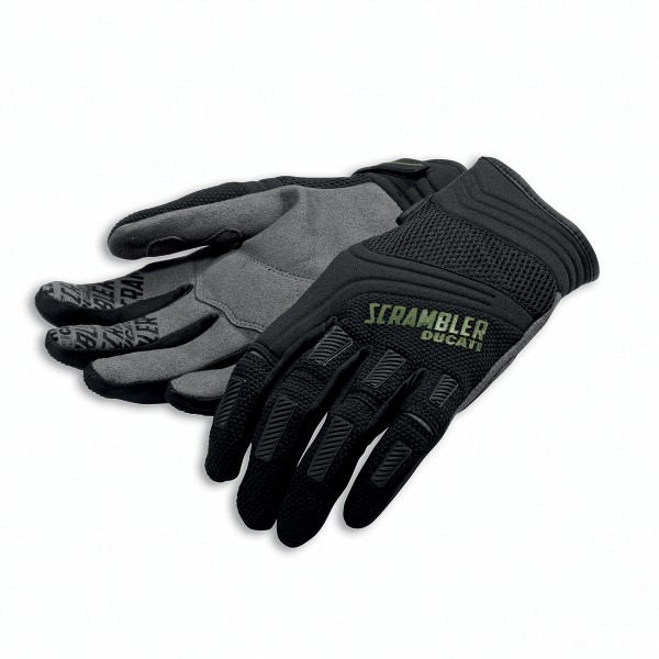 Ducati Scrambler Handschuhe Overland schwarz-grau Gr.M