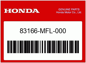 Honda ABDECKUNG, L. LUFTFILTERS, Honda-Teilenummer 83166MFL000