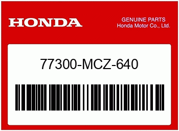 Honda SCHIENE, HINTERER HALTEGR, Honda-Teilenummer 77300MCZ640