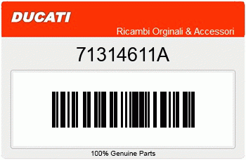 Ducati RUECKSPIEGELHALTER LINKS, Ducati-Teilenummer 71314611A