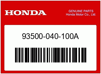 Honda KEGELKOPFSCHRAUBE, 4X10, Honda-Teilenummer 93500040100A