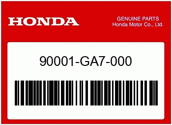 Honda FLANSCHENSCHRAUBE, Honda-Teilenummer 90001GA7000