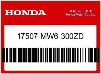 Honda MARKE, R. BENZINTANK *TYP, Honda-Teilenummer 17507MW6300ZD