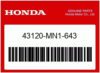 Honda BREMSSCHUH KOMPL. (ASK), Honda-Teilenummer 43120MN1643