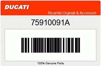 Ducati KLAMMER 40MM, Ducati-Teilenummer 75910091A