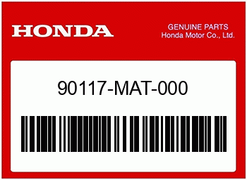 Honda SCHRAUBE, HAKEN, Honda-Teilenummer 90117MAT000