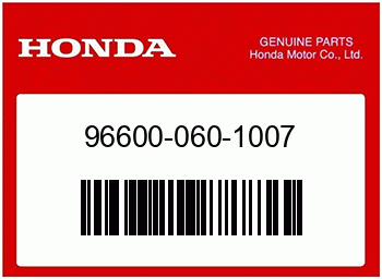 Honda INNENSECHSKANTSCHRAUBE, 6, Honda-Teilenummer 966000601007