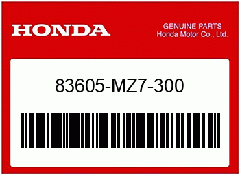 Honda TEIL WIRD AUSVERK., Honda-Teilenummer 83605MZ7300