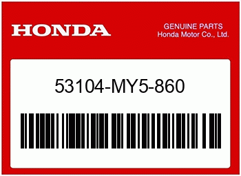 Honda GEWICHT B, LENKERGRIFF, Honda-Teilenummer 53104MY5860