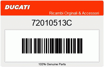 Ducati SCHRAUBE, Ducati-Teilenummer 72010513C