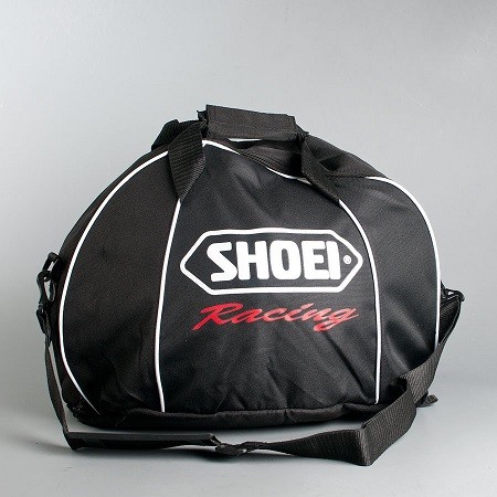 Shoei Helmbeutel Helmtasche Racing Bag Stoff schwarz mit Gurt