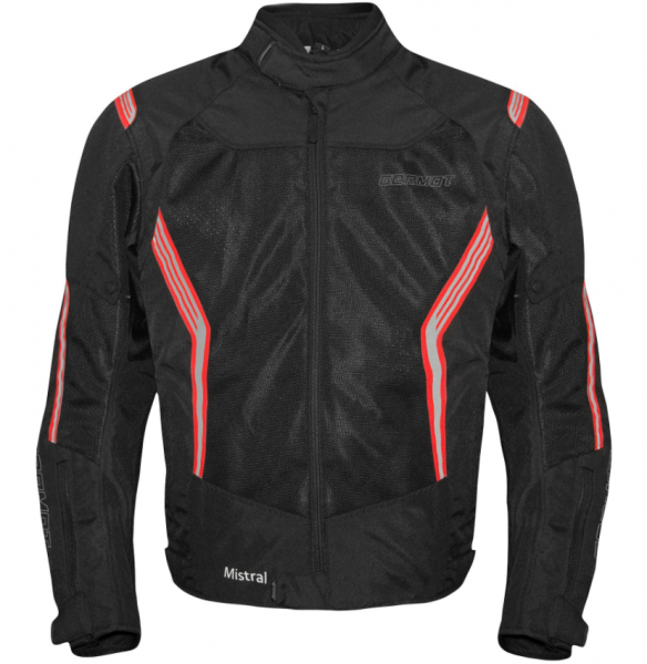 Germot Motorrad TEXTILJACKE MISTRAL schwarz/rot