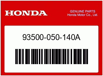 Honda KEGELKOPFSCHRAUBE, 5X14, Honda-Teilenummer 93500050140A