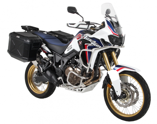 Hepco & Becker Kofferträgerset Cutout Edelstahl inkl. Xplorer Cutout Kofferset für Honda CRF1000L Af