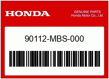 Honda KEGELKOPFSCHRAUBE, 5X13, Honda-Teilenummer 90112MBS000