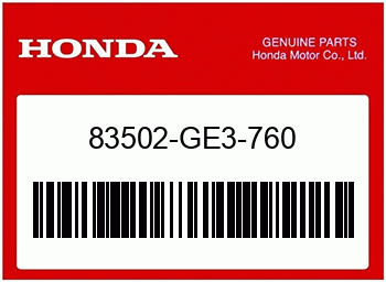 Honda DECKEL, WERKZEUGKASTEN, Honda-Teilenummer 83502GE3760