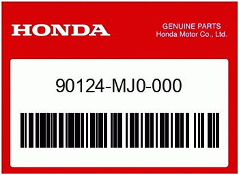 Honda FESTSTELLSCHRAUBE, Honda-Teilenummer 90124MJ0000