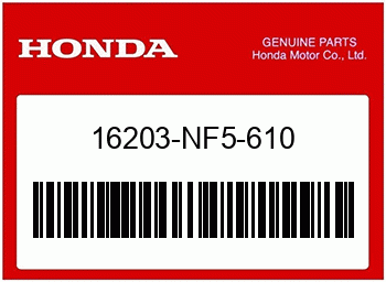 Honda TEIL WIRD AUSVERK., Honda-Teilenummer 16203NF5610