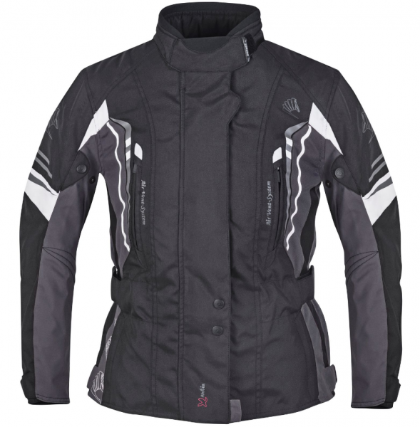 Germot Motorrad DAMENJACKE XANTIA PRO Schwarz/Grau