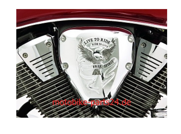 Big Bike Parts Luftfilter Abdeckung verchromt Free Spirit VTX 1300/1800