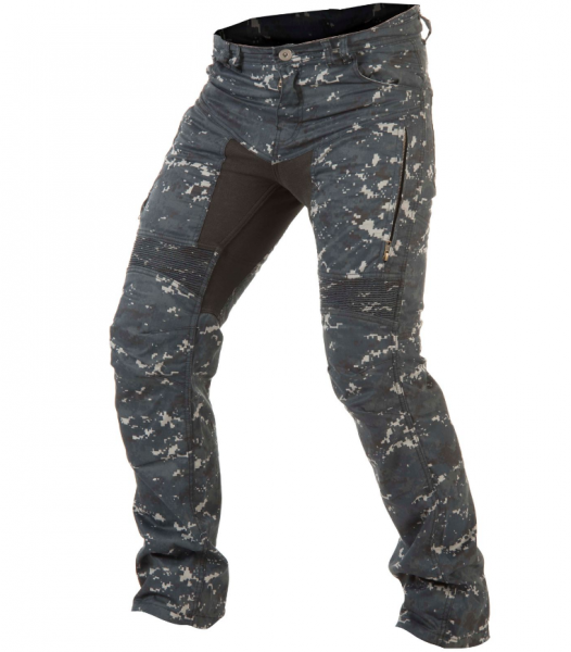 TRILOBITE verstärkte Aramid Motorrad JEANS PARADO HERREN DIGI CAMO BLAU