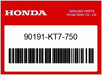 Honda OVALSCHRAUBE, 6X60, Honda-Teilenummer 90191KT7750