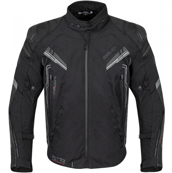 Germot TEXTILJACKE MATRIX SCHWARZ/GRAU