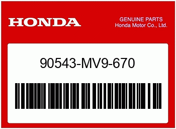 Honda BEFESTIGUNGSGUMMI, Honda-Teilenummer 90543MV9670