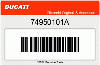 Ducati MUTTER M8 DIN986, Ducati-Teilenummer 74950101A