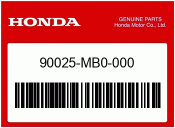 Honda SCHRAUBE, Honda-Teilenummer 90025MB0000