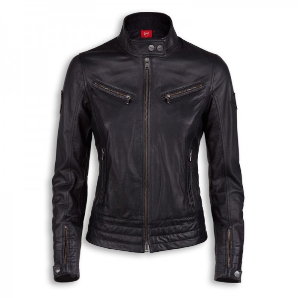 Ducati Lederjacke Vintage Damen