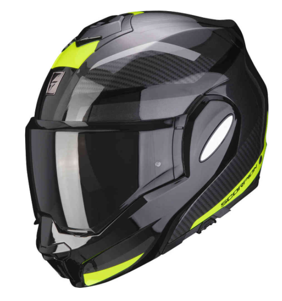 Casque Moto Modulable Bogotto FS-X600 Vyda - Taille M (57-58 Cm) - Noir/Gris/Vert - Visière Pinlock, Pare-soleil Intégré, Préparation Bluetooth